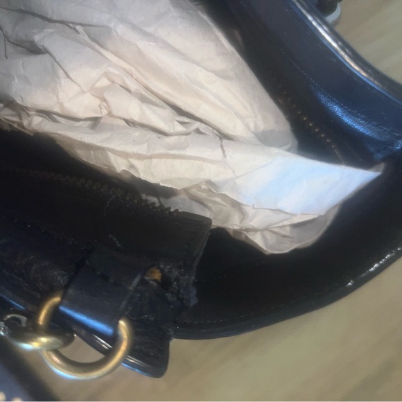 Coach Black Tote with Gold Studs - Picture 3 of 3